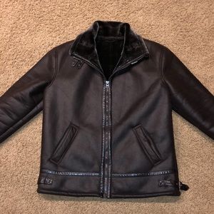 Faux leather/fur winter jacket